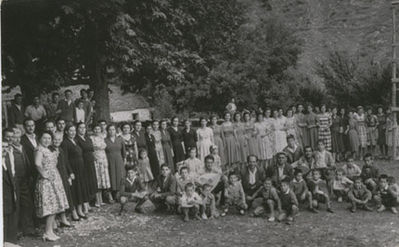Λιπίνιτσα.Στην πλατεία του χωριού το 1959. Τότε που το πανηγύρι ήταν γιορτή για όλο το χωριό.