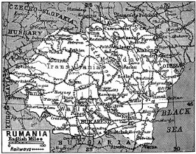 Map of Rumania 1922
