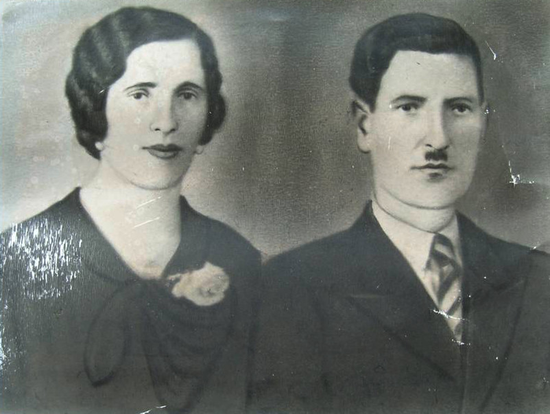 Ο Γεώργιος Κεχαγιάς με την σύζυγό του Αικατερίνη Πέκου