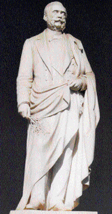 Μαρμάρινος ανδριάντας του Κωνσταντίνου Ζάππα από τον Γεώργιο Βρούτο το 1888 στο Ζάππειο Μέγαρο στην Αθήνα